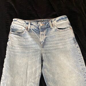 Express Light Wash Straight Leg Jeans